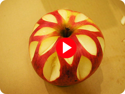 フルーツカービングの動画